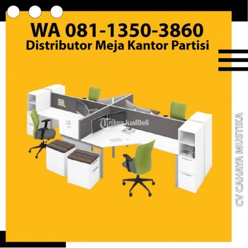 Distributor Meja Kerja 8 Staff Kantor di Malang