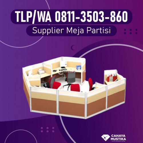 TELP/WA 081-1350-3860, Supplier Partisi Kantor Modern 2 Staff di Malang