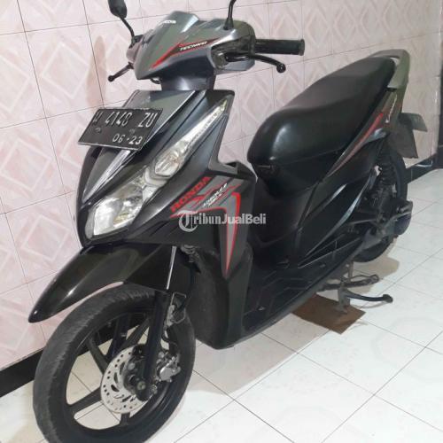 Motor Honda Vario Techno 2011 Hitam Bekas Surat Lengkap Pajak Baru di