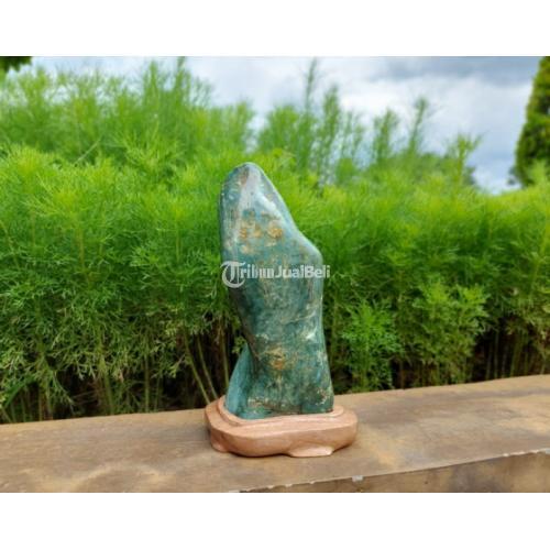 Bahan Biseki Natural Giok Type A RJD010 Dengan Tatakan Daize Indah