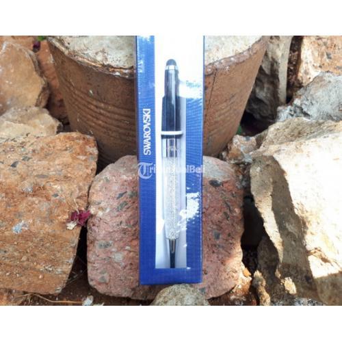 Pulpen Mewah Swarovski Crystalline Stardust Stylus Ballpoint Black Original SWK001