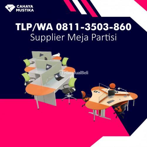 TELP/WA 081-1350-3860, Supplier Partisi Kantor Modern 3 Karyawan di Malang