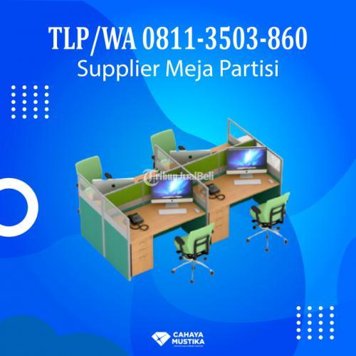 TELP/WA 081-1350-3860,  Supplier Sekat Meja Partisi Karyawan di Malang