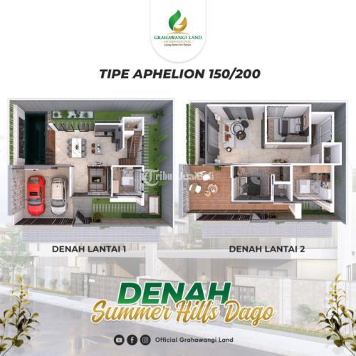 GEBYAR PROMO! RUMAH TINGGAL MEWAH MURAH 2 LANTAI DESAIN APHELION DAERAH DAGO