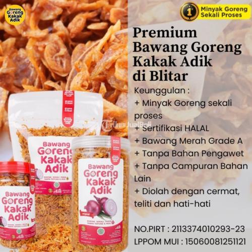 Premium Bawang Goreng Kakak Adik di Kabupaten Blitar Call/WA 0857-2726-6604