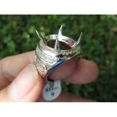 Ring Perak Hongkong 925 PRK037 Mewah With Zircon Murah