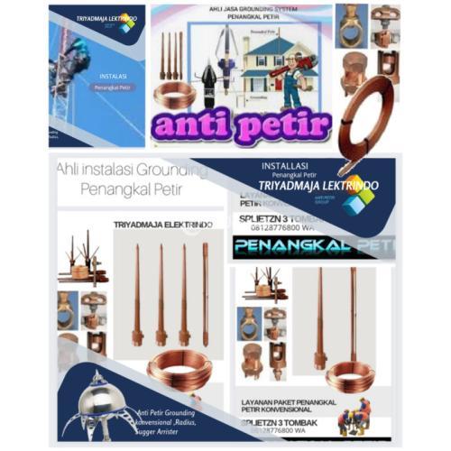 Toko Agen jasa Grounding Penangkal Petir l  Pasang Anti Petir Radius Megamendung