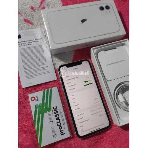 HP Apple iPhone 11 128GB iBox Ex PA/A Fullset Original Bawaan Nominus Garansi Panjang - Bekasi