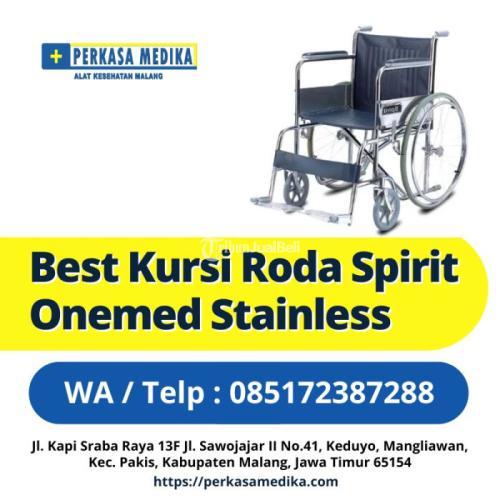 Best Kursi Roda Spirit Onemed Stainless di PERKASA MEDIKA Alat Kesehatan Alkes - Malang