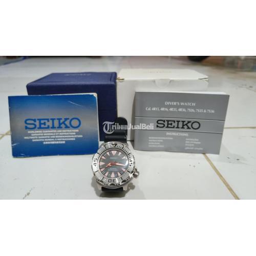 Jam Tangan Seiko Monster SRP 313 Fullset Box and Paper Bekas Mulus