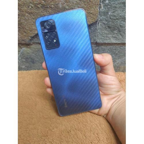 HP Xiaomi Redmi Note 11 Pro 5G RAM 8/128GB Blue Seken Normal Mulus - Malang