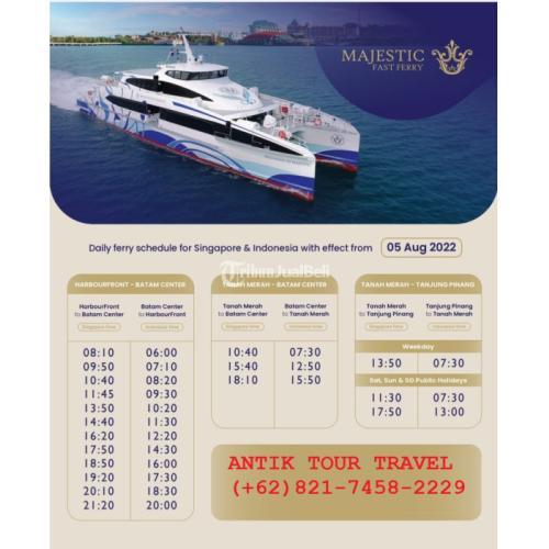 Jadwal Kapal Laut Majestic Fast Ferry Singapore Di Batam - Tribun JualBeli