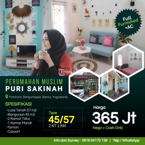 Rumah Furnished Siap Huni Perumahan Muslim Puri Sakinah Banguntapan