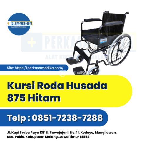 Kursi Roda Husada 875 Hitam Terjangkau di Perkasamedika Malang