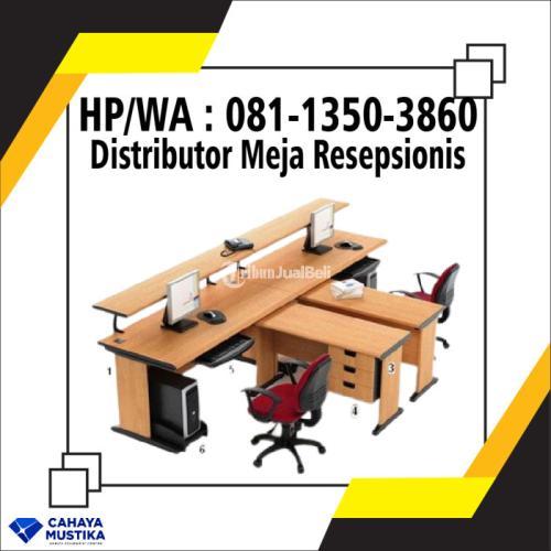 HP/WA : 081-1350-3860 - Distributor Harga Meja Counter Resepsionis Surabaya