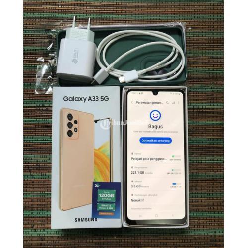 HP Samsung A33 5G RAM 8 GB Bekas Fullset No Minus Harga Nego - Yogyakarta