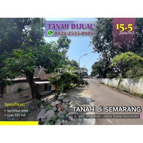 Jual Tanah Murah di Depan Taman Madukoro Jln Sudirman LT325 SHM - Semarang 