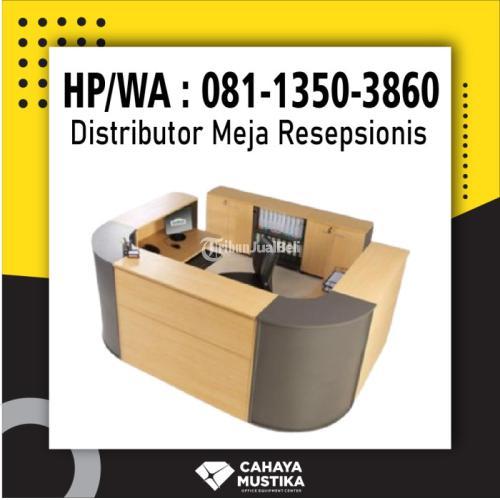 HP/WA : 081-1350-3860 - Distributor Harga Meja Resepsionis Kayu Surabaya