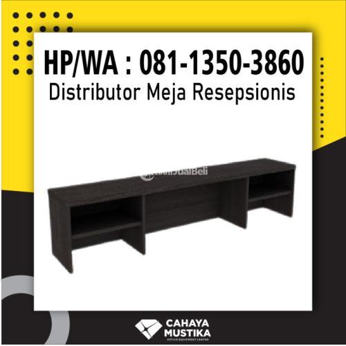 HP/WA : 081-1350-3860 - Distributor Harga Meja Resepsionis Kayu Surabaya