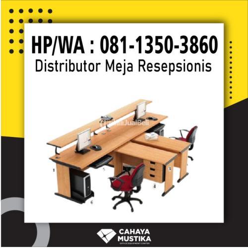 HP/WA : 081-1350-3860 - Distributor Harga Meja Resepsionis Kayu Surabaya