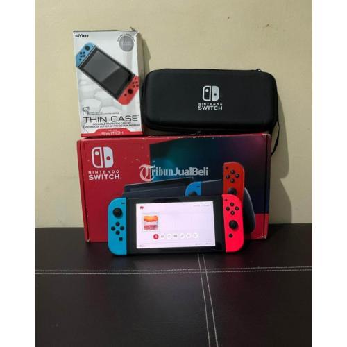 Konsol Game Nintendo Switch V2 Neon Bekas Fullset Like New Di Jakarta ...