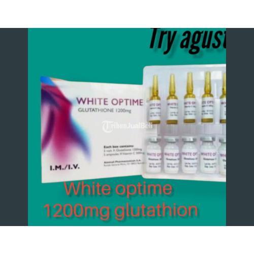 white optime 1200mg original../box injek