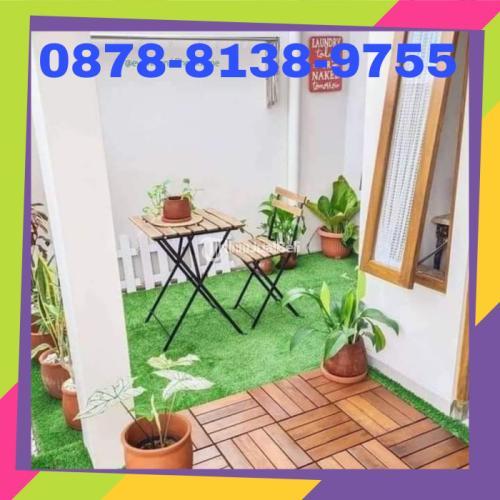HARGA TERJANGKAU, Tlp 0878-8138-9755 Desain Taman Dengan Rumput Sintetis