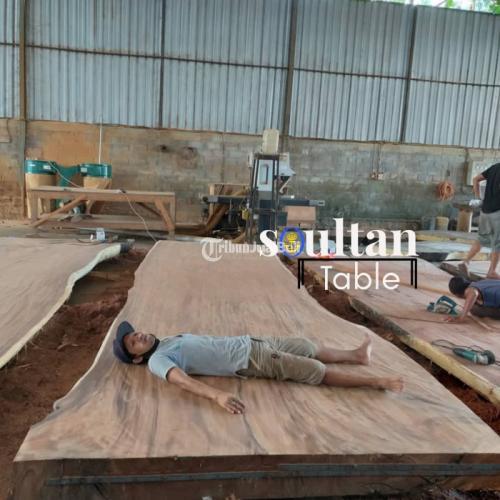 meja trembesi modern, meja kayu trembesi utuh, harga meja makan kayu trembesi utuh