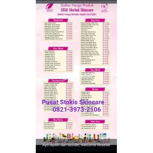 Hp. 0821-3973-2106, Pusat Stokis Skincare Herbal SR 12 Di Sragen,