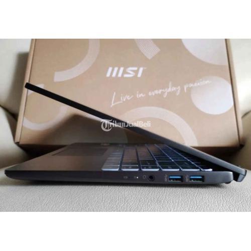 Laptop MSI Modern 14 Ryzen 5 5500U RAM 8 GB DDR4 SSD 512 GB Bekas Fullset Nominus - Jogja