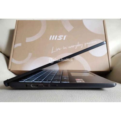Laptop MSI Modern 14 Ryzen 5 5500U RAM 8 GB DDR4 SSD 512 GB Bekas Fullset Nominus - Jogja