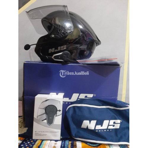 Helm NJS Kairoz Size M Intercom BTS3 Bekas Mulus Lengkap di