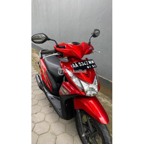 Motor Honda Beat Tahun 2013 Bekas Siap Pakai Warna Merah Pajak hiudp - Kebumen