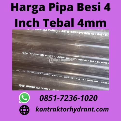 Harga Pipa Besi 4 Inch Tebal 4mm TERBUKTI, Hub: 0851-7236-1020