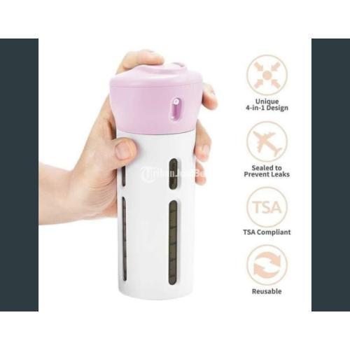 Smart Travel Dispenser Bottle Set 4 IN 1 Toiletries Kit Travel Bottles jmggroup.store