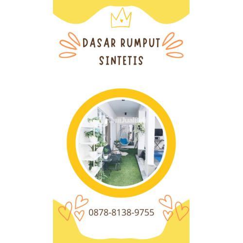 Dasar Rumput Sintetis Terlihat Alami - Bekasi