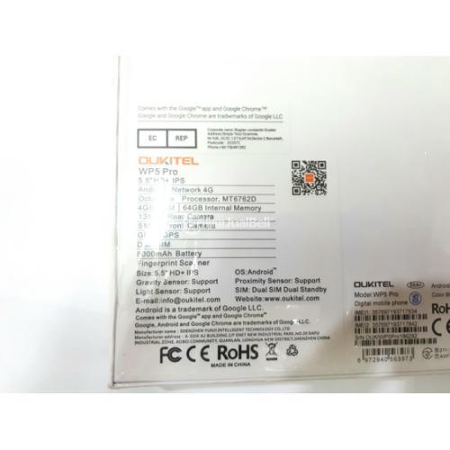 Ponsel Oukitel WP5 Pro New 4G LTE IP68 IP69K Certified RAM 4/64 Baterai 8000mAh