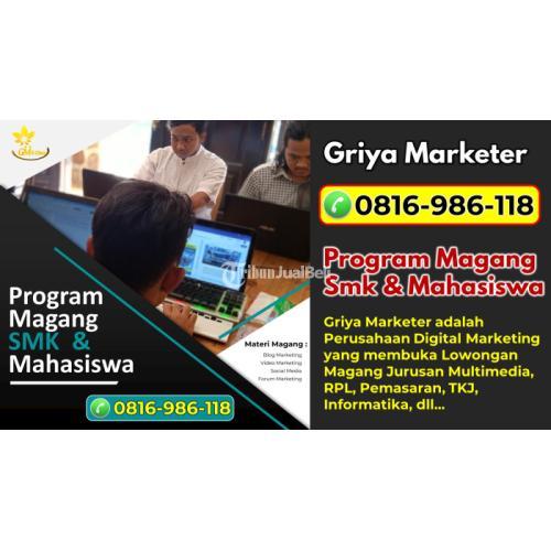 Lowongan Internship Digital Marketing di Kepanjen