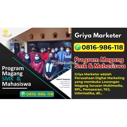 Lowongan Magang Dunia Industri Digital Marketing di Kepanjen