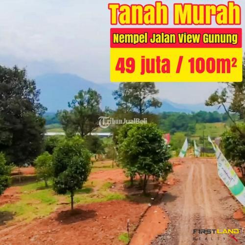 Jual Tanah di Bogor Nempel Jalan Kabupaten View Gunung Masuk Mobil - Tangerang Selatan
