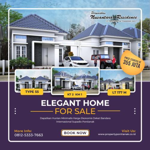 Jual Rumah Type 50 Perumahan Dekat Bandara Internasional Supadio Pontianak - Kubu Raya