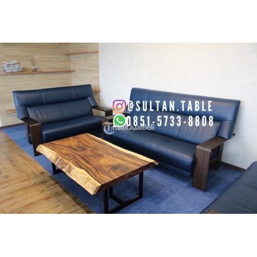 meja kayu jati ruang tamu
