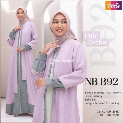 Baju Nibras Wanita NB B92 Bahan Meralda mix Tweeny Busui Friendly - Bekasi