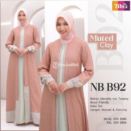 Baju Nibras Wanita NB B92 Bahan Meralda mix Tweeny Busui Friendly - Bekasi