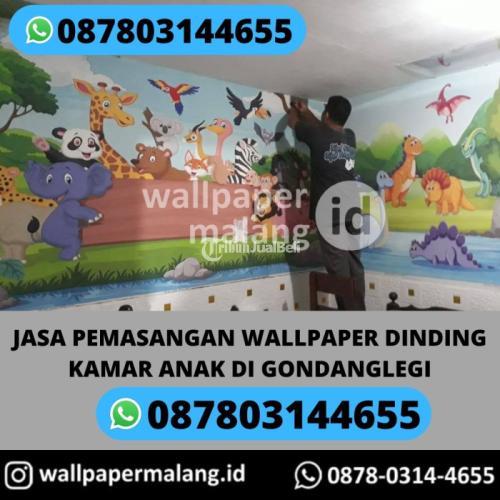 JASA PEMASANGAN WALLPAPER DINDING KAMAR ANAK DI GONDANGLEGI