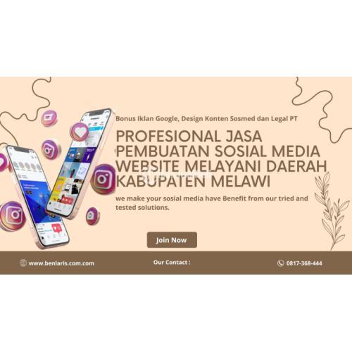 Profesional Jasa Pembuatan Sosial Media Melayani Daerah Kabupaten Melawi Call/WA 0817-368-444