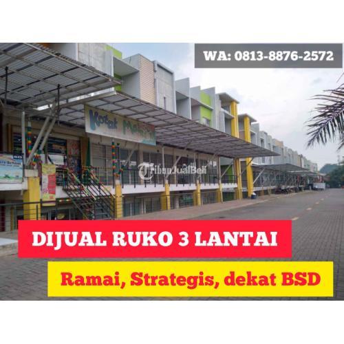 Ruko Murah 3 Lantai Strategis Pinggir Jalan Raya Dekat BSD - Tangerang Selatan