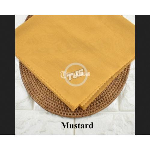 Kain Voal Basic Meteran Polos Bahan Kerudung Hijab Jilbab Mustard - Bandung