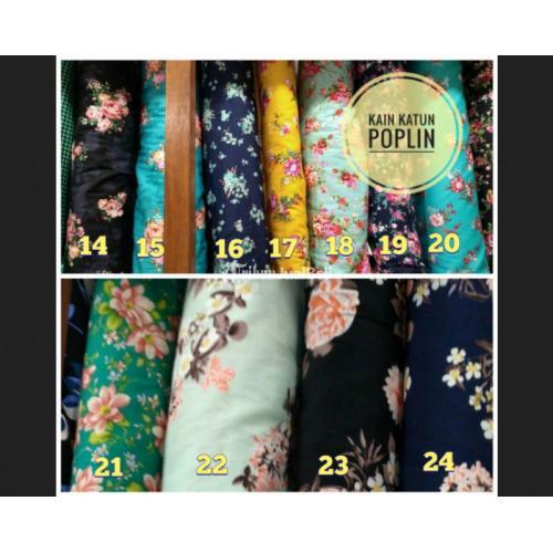 jual kain bahan gamis kain katun terlaris - motif b, 1/4 meter