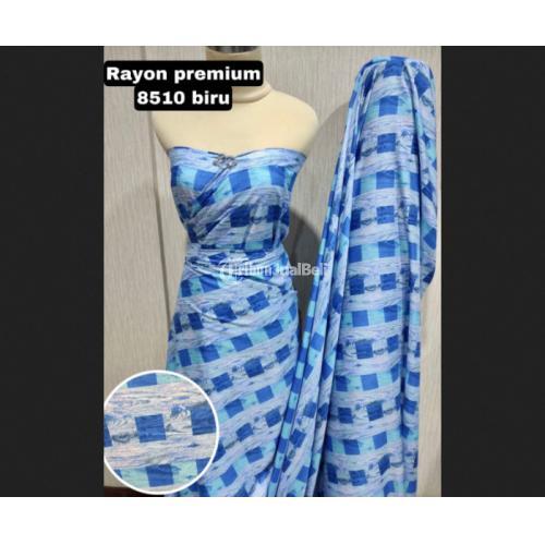 Pabrik bahan kain katun rayon print bunga celana kulot mukenah meter grosir A